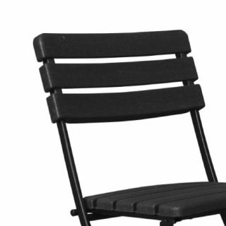 Silla Plegable Efecto Madera Negro 55x46x81cm por 24.95€