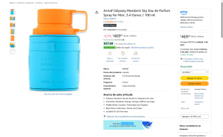 Armaf Odyssey Mandarin Sky 100ml por $299 | Oferta Amazon