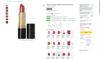 Lápiz Labial Rose Velvet LiquiSilk por $59 | Amazon
