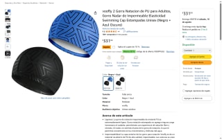 Gorra Natación Voofly Impermeable por $238 | Amazon