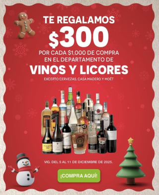 $300 de descuento en Vinos y Licores | La Comer Fresko y Sumesa