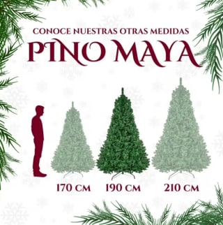 Arbol De Navidad 1.8-1.9 Cm Color Verde Jardimex $23.990 Solo en Mundo Lider, Chile