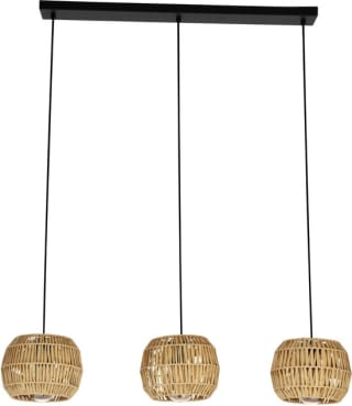 EGLO Hanglamp Sheldon, eettafel hanglamp met 3 lichtpunten voor €46,84 bij Bol