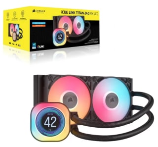 Enfriamiento Líquido Corsair Icue Linktitan 240 Rx Lcd Negro Led por $270.000