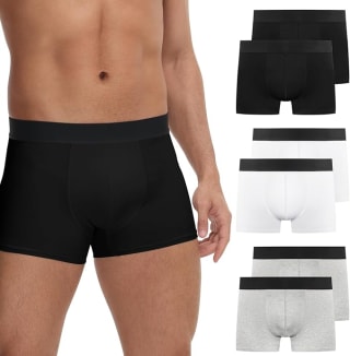 FALARY Men's Boxer Shorts 6-Pack voor €12,99 bij Amazon