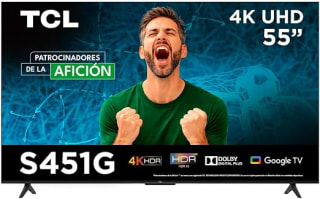 Pantalla TCL 55 Pulgadas 4K UHD por $4,123 | Amazon (Santander)
