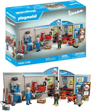 Taller Vespa años 60 Playmobil 88 piezas por 21,99€