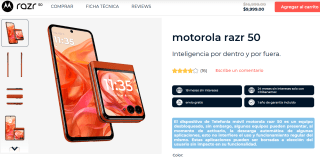 Motorola RAZR 50 512GB por $8,499 | PayPal 18 MSI