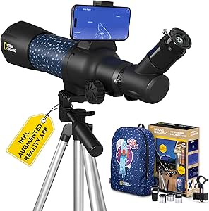 NATIONAL GEOGRAPHIC Telescopio 70/400 con App de realidad aumentada y mochila - CD