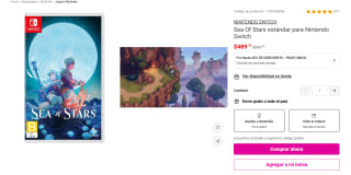 Juego Sea of Stars para Nintendo Switch por $489 | Oferta Liverpool