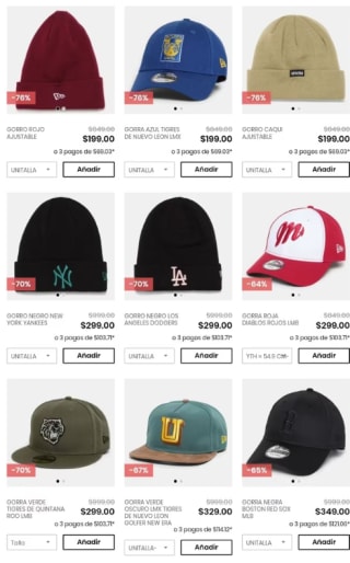 Hasta 70% de rebaja en Gorras New Era | Privalia