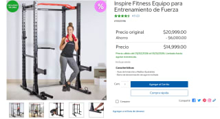 Inspire Fitness Equipo Entrenamiento Fuerza por $12,999 | Costco (PayPal MSI)