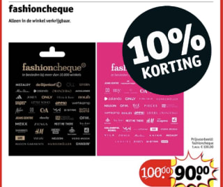 10% korting op Fashioncheque bij Kruidvat