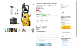 Hidrolavadora TRENT 1400W + Aspiradora 10L por $948 | Oferta Amazon