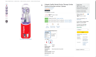 Colgate Cepillo Dental Encías Therapy Pack de 2 por $50 | Oferta Amazon