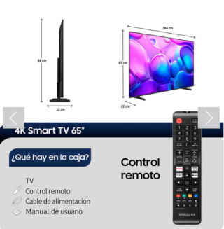 Smart TV QLED 65" Samsung 4K Tizen™ QN65Q6FAAGXZS Precio Internet $479.990 en abc, cl
