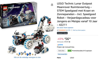 LEGO® Technic Lunar Outpost™ Maanrover Ruimtevoertuig voor €56,99 bij Amazon
