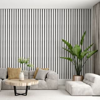 MDF Wood Wall Slat Panels With Three Sided Veneer