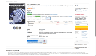 The Prestige Blu-ray 4K por $404 | Amazon