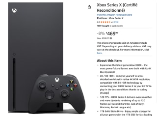 Refurbished Xbox Series X voor €469 bij Amazon