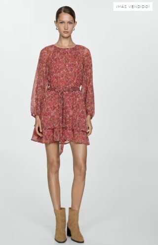 Vestido corto estampado floral por 9.99€