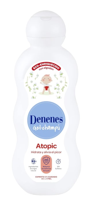 2 botes Denenes Atopic Gel Champú Infantil Pieles Atópicas 600 ml por 5.45€