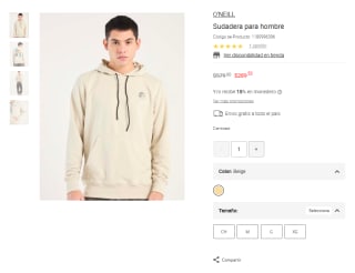 Sudadera O'NEILL Beige por $290 | Liverpool