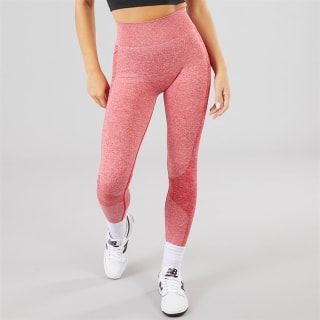 MYPROTEIN Women's Curve High-Waisted Tight Leggings – Red, Size S