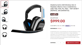 Headset Diadema Astro A20 Wireless Gen 2 por $999 | Core Gaming Store