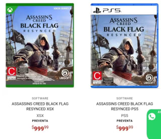 Assassin's Creed Black Flag Resynced PS5/Xbox por $999 | Game Planet