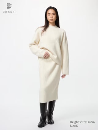 Dames 3D Knit Soufflé Rok voor €9,90 bij uniqlo