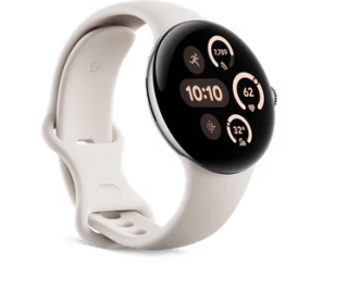 Google Pixel Watch 3 - Smartwatch - 41mm - Zilver/Porselein voor €247 bij Bol