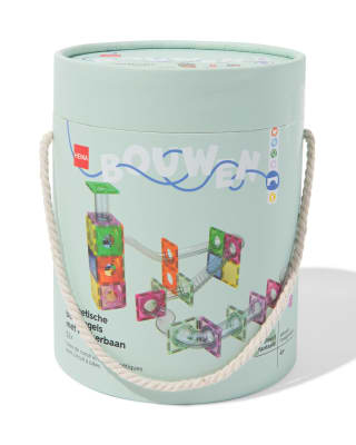 Magnetische bouwtegels met knikkerbaan 52-delig voor €24,99