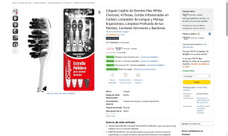 Cepillo Colgate Max White Carbón por $37 | Oferta Amazon