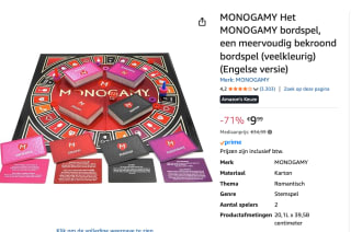 Monogamy Game voor €9,99 bij Amazon
