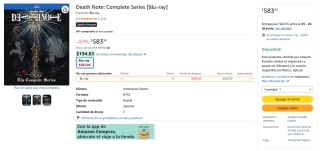 Death Note Blu-ray por $584 | Oferta Amazon