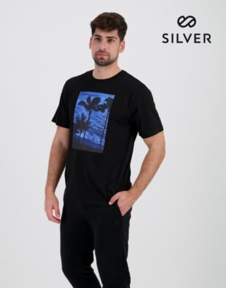 Camiseta para hombre de algodón Silver Beach por 3.99€