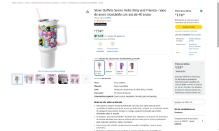 Vaso Hello Kitty 40oz por $175 | Oferta Amazon