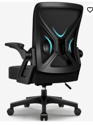 Ergonomische bureaustoel met opklapbare armleuningen voor €40,49 bij Joybuy