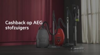 Tot €50 cashback op deelnemende AEG stofzuigers