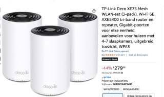 TP-LinkTP-Link Deco XE75 Pro (3-pack) voor €279 bij Amazon