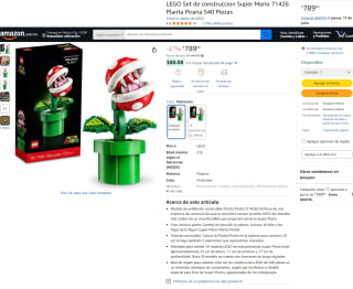 LEGO Super Mario 540 piezas por $789 | Oferta Amazon
