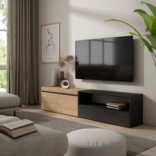 Skraut Home Mueble TV salón, almacenaje 200x45x35cm por 207.99€