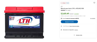 Batería para Auto LTH L-47 por $2,253 | Sam's Club