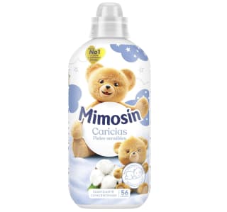 2 Suavizante concentrado Mimosín Caricias 56 lavados por 1€ (70% Ahorro 2da)