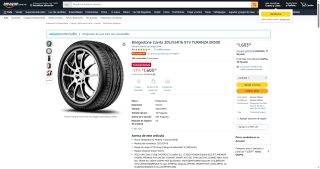Bridgestone Llanta 205/55R16 91V TURANZA ER300 por $1,603 | Descuento Amazon