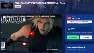 Final Fantasy VII Remake & Rebirth Twin Pack por $455 | Nuuvem Brasil