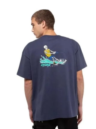 Polera Manga Corta Hombre Converse Cons Calavera Azul $6.590 disponible en Dimarsa.cl