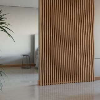 Panneau claustra ondulé 250x60 cm module 1 pour 105€ chez Castorama