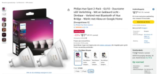 Philips Hue Spot 2-Pack voor €81,99